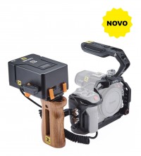 Kit bateria compacto para Canon R5 C (bateria V-mount 100w/h)