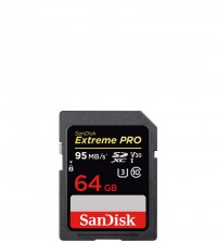 Cartão de memória SD SanDisk 64GB Extreme PRO 95 MB/s